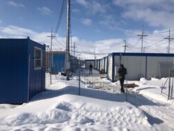 The Novatek construction site in Belokamenka.