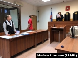 Bykanov appears in court on July 29 in the clothes he was detained in.