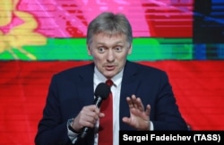 Kremlin spokesman Dmitry Peskov (file photo)