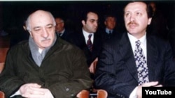 Gulen (left) helped President Erdogan come to power but they later fell out.