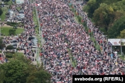 The March of Unity in Minsk on September 6.