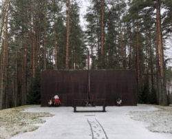 Historians believe the bodies of more than 6,000 executed Poles were transported here, to fields outside the village of Mednoye, where they were secretly buried.