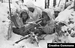 Finnish troops during the Winter War with the Soviet Union in 1939-40.