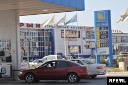 A gas station in Atyrau