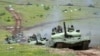 Serbia's military performs during the Lightning Strike exercises on June 27.