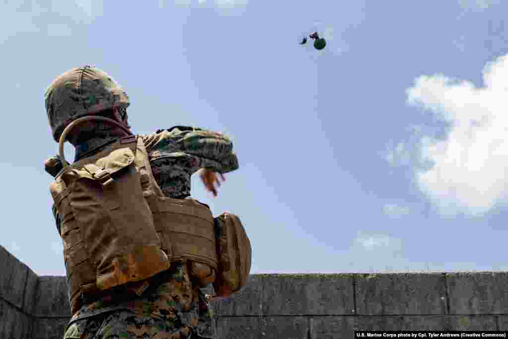 Hand Grenades Hand grenades have seen extensive use in the current conflict in Ukraine both as drone-dropped munitions and in assaults on trenches.