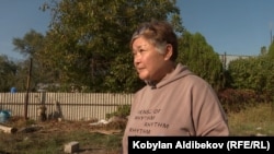 Eco-activist Leila Mukhitdinova at her farm