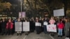 Protesters gather in Podgorica, Montenegro, on January 5 following a deadly mass shooting on January 1.