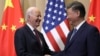 U.S. President Joe Biden (left) meets with China's President Xi Jinping on the sidelines of the APEC summit in Lima on November 16.