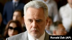 Dmytro Firtash attends his trial at the Austrian Supreme Court in Vienna on June 25.