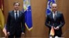 U.S. Secretary of State Antony Blinken (left) meets with German Foreign Minister Heiko Maas at Ramstein Air Base on September 8.