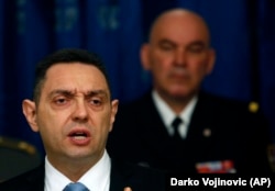 Former Serbia Defense Minister Aleksandar Vulin is now interior minister, in a move seen as a de facto demotion.