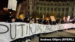 Protesters have rallied in Bucharest for several days against Calin Georgescu, with many accusing Russian President Vladimir Putin of interfering in Romania's internal affairs.