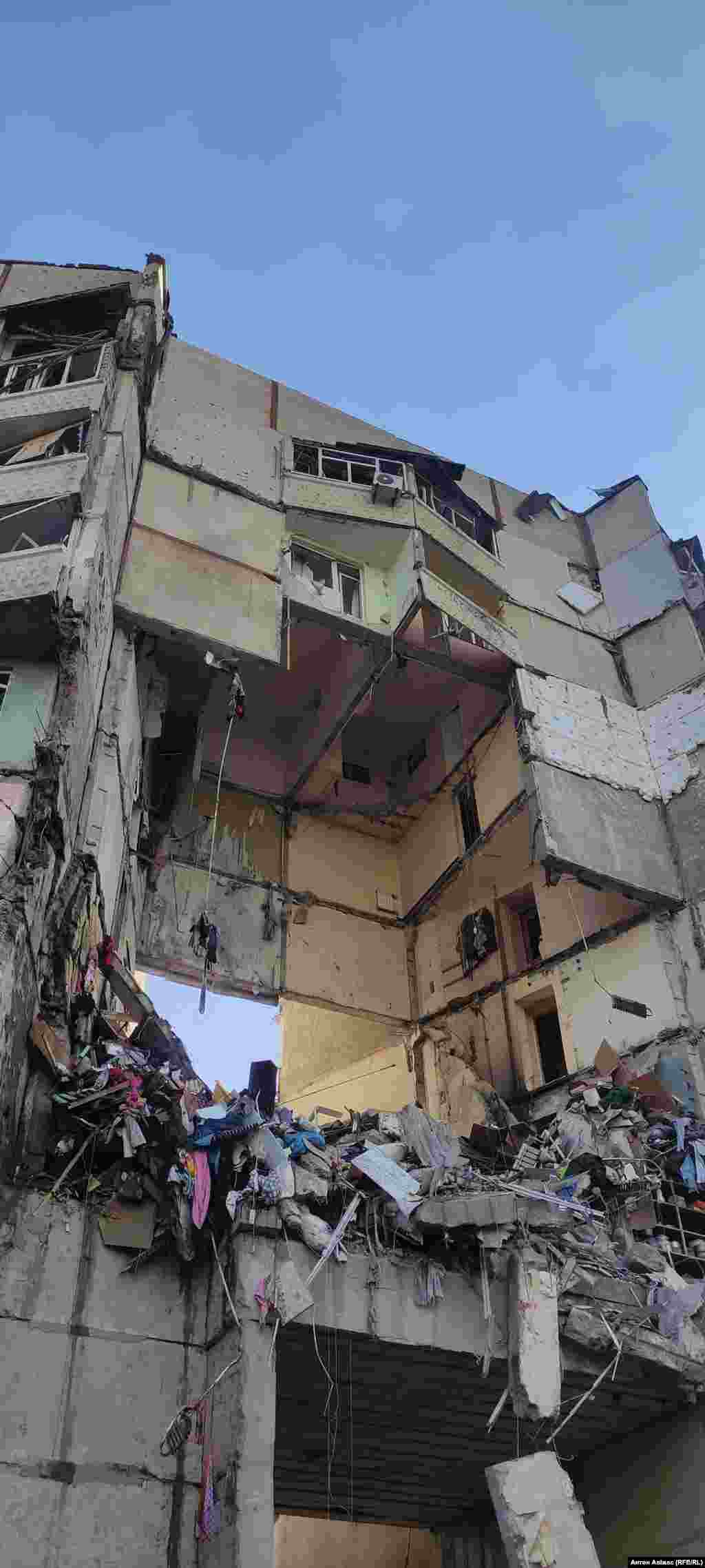 The damaged apartment block in Kharkiv, Ukraine&#39;s second-largest city Local authorities said the building had been hit once before, soon after the start of the 2022 Russian invasion. &quot;It was almost repaired. All of the windows had been installed, insulated, and prepared for winter,&quot; Mayor Terekov posted on Telegram.&nbsp;