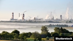 The Hrodna Azot plant in the Homel region (file photo)