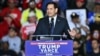 U.S. Senator Marco Rubio speaks at a campaign rally for Donald Trump before his reelection in Allentown, Pennsylvania, on October 29.