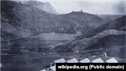 Военный лагерь английских войск около Балаклавы. Фотограф Джеймс Робертсон