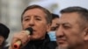 Bolat Abilov speaks at a rally in memory of those killed during the January events in Almaty on February 13.