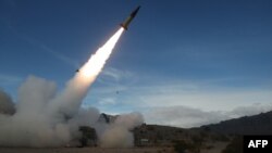 A live-fire test of an Army Tactical Missile System (ATACMS) is conducted at the White Sands Missile Range in New Mexico. (file photo)