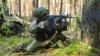 Russian paratroopers during joint Russian-Belarusian drills in Belarus in September.