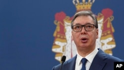 Serbian President Aleksandar Vucic (file photo)