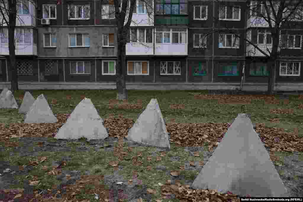 &quot;Dragon&#39;s teeth&quot; anti-tank obstacles in Pokrovsk.&nbsp; Suppliers for Yaroslavovna&#39;s grocery shop still come every weekday, she tells us, but some drivers are afraid to come into the city center. &ldquo;We meet them behind the bridge and transfer the products, then drive them in ourselves.&rdquo; If Russian troops keep pushing closer, Yaroslavovna says, &ldquo;I&rsquo;ll close the shop and flee with the dogs and cats that I&rsquo;m looking after here. I definitely won&rsquo;t live here under the Russians, if the front gets any closer. But for now, I&rsquo;ll be here for as long as I can.&quot; &nbsp;