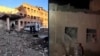 Russia - destroyed boarding school in Ukrainian-occupied part of Kursk region - social media / screen grab 