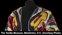 One of the many rare ikat robes now being exhibited at The Textile Museum in Washington, D.C.