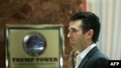  Donald Trump Jr. at Trump Tower in New York (file photo)