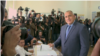 Bulgaria - Prime Minister Boyko Borisov votes in April election - screen grab