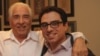 Iranian-American consultant Siamak Namazi (right) is pictured with his father, Baquer Namazi. The two were arrested by Iranian authorities in 2015 and 2016, respectively. Baquer Namazi was released in 2022.