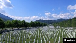 The memorial center for the victims of the 1995 Srebrenica massacre in Potocari, Bosnia and Herzegovina. 