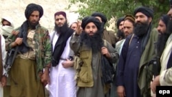 Former TTP leader Maulana Fazlullah (center) was killed by in a U.S. drone strike along the Pakistan-Afghanistan border: