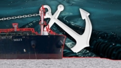 Authorities have said they suspect the damage was caused by a ship dragging its anchor and have detained a tanker carrying Russian oil, the Eagle S, that was missing one of its anchors. (illustration)