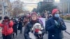 Anti-government protesters in the Georgian capital, Tbilisi, returned to the streets on December 16.