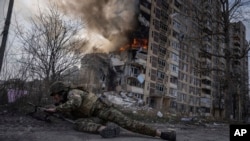 Battle scenes from Ukraine are not shown on state media outlets in Central Asia. (file photo)