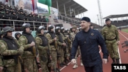 Recently, Boris Nemtsov questioned the rationale for the grandiose rally of security personnel Ramzan Kadyrov held in Grozny in late December, at which Kadyrov affirmed that he had at his disposal 10,000 volunteers loyal to Vladimir Putin who are ready "to carry out any command" in order to defend stability in Russia. 