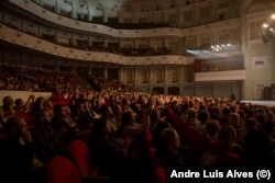 Some 2,000 packed into Kyiv's Zhovtneviy Palace for one of the group's shows in October 2023.