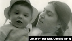 Boris Nemtsov as an infant with his mother, Dina