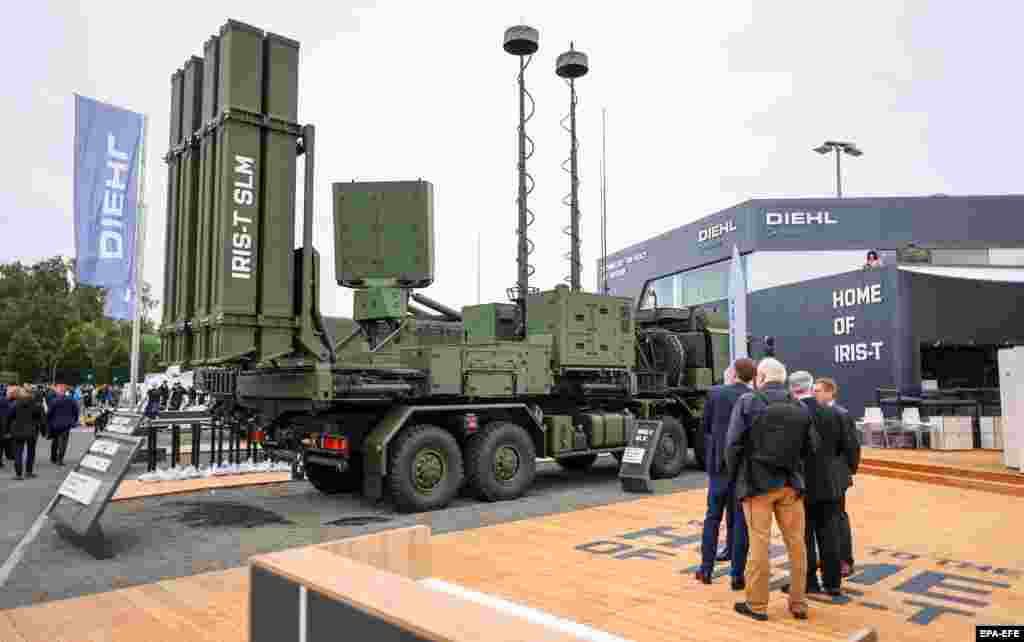 Sixty million euros will be spent on IRIS-T SLM medium-range air-defense missile systems. The German-made IRIS-T SLM can strike airborne targets from a range of 40 kilometers. The air-defense system has a radar system capable of tracking hundreds of individual targets simultaneously. It is also capable of spotting targets optically, making it invisible to radar warning receivers. Germany has pledged to provide Ukraine with nine IRIS-T systems by 2026.