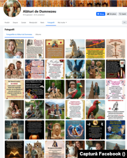 A screenshot of one Facebook group run by the Church of Almighty God that regularly posts AI-generated images.