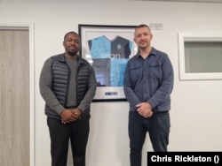 Wycombe Wanderers' Academy Director Jeremy Sauer (right) and head of recruitment for the academy Nathan Marshall (left) both worked at Premier League club Brighton & Hove Albion before joining Wycombe after the Mikheil Lomtadze takeover.