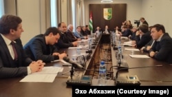 The de facto parliament of Georgia's breakaway region of Abkhazia meets in Sukhumi on December 2.