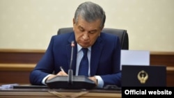 Uzbek President Shavkat Mirziyoev