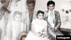 Otabek Umarov and Shahnoza Mirziyoeva's wedding picture