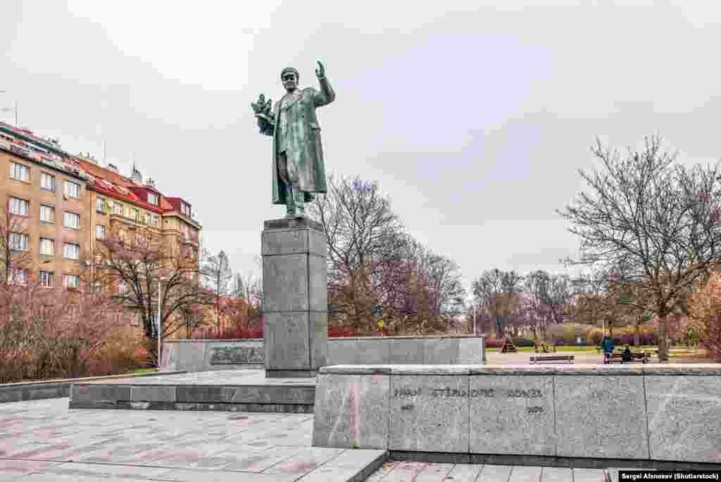 A 2015 photo of a monument to Soviet General Ivan Konev, one of the Red Army generals who led Soviet troops into Nazi-occupied Prague in May 1945 The monument was controversial, largely due to Konev&#39;s later role in crushing the 1956 Hungarian Revolution, and was repeatedly vandalized. The statue was removed in April 2020.&nbsp;