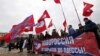 A rally in support of Novorossia in St. Petersburg in February